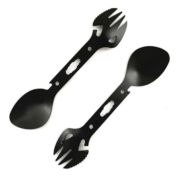 Portable Mini 3Pcs Stainless Steel Fork Spoon For Kitchen Camping Lunch Trip Top